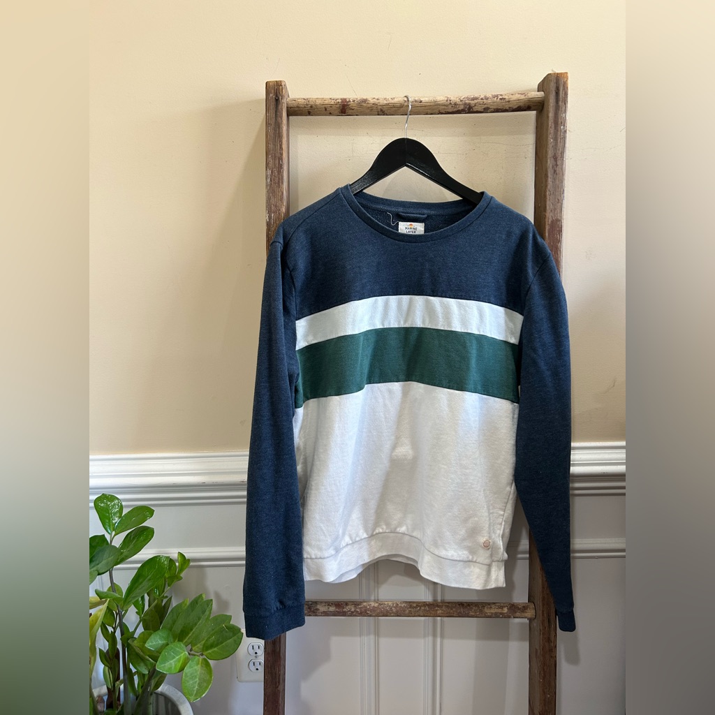 Marine Layer Colorblock Crewneck Sweater